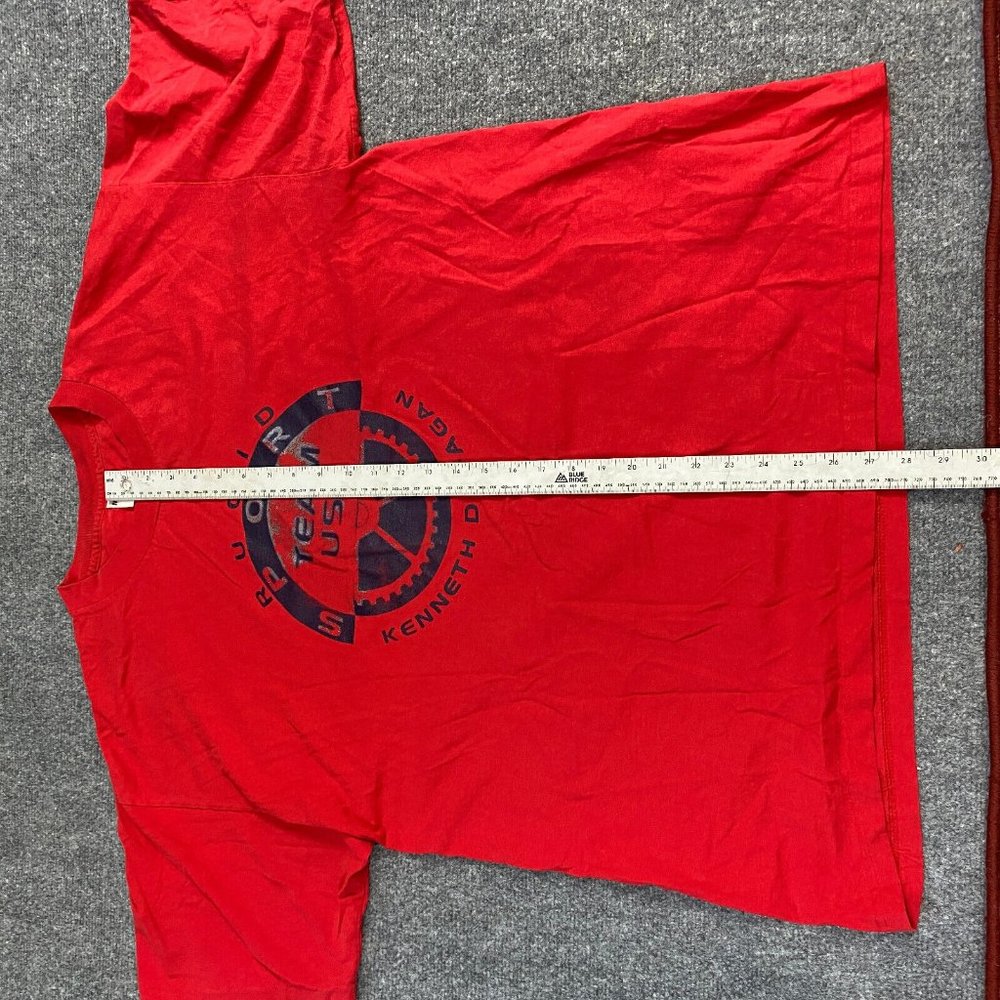 Rugid Sport T-shirt 2XL Red Vintage Murina Made in USA Kenneth D. Fagan - Picture 5 of 7